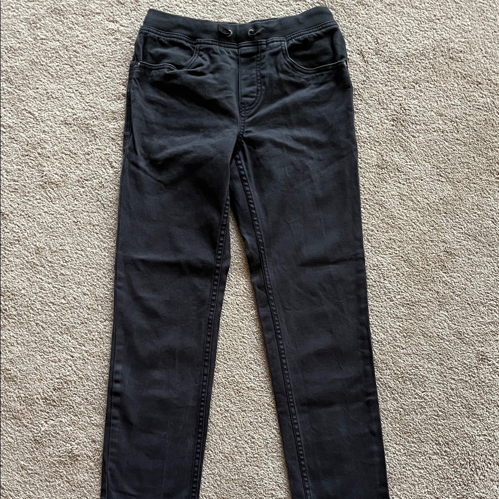 Hanna Andersson Kids charcoal Stretch Slim Jeans